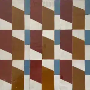 Carreaux de zellige traditionnel marocain Ittisal faits main en plusieurs couleurs, prêts à poser