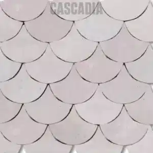 Zellige marocain Tilapia posé sur mur de cuisine moderne